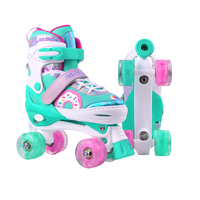 Patins à roulettes à roulettes lumineuses adaptés aux enfants, mignons, pour garçons et filles, nouveau design, patins à roulettes quad, taille réglable