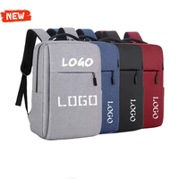 Sac à dos pour ordinateur portable personnalisé avec logo Oxford, imperméable, léger, unisexe, pour le bureau, promotionnel, sac de voyage pour ordinateur portable, sac d'étudiant, USB