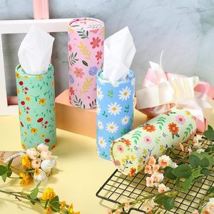 Custom Logo Round Cylinder Car <strong>Tissue</strong> Door Gift <strong>Wedding</strong> Facial <strong>Tissues</strong> in a Durable Round Tube Box - Product Image 3
