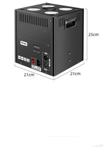เครื่องสร้างหมอกฟองอากาศ2000W ควบคุมด้วยรีโมทไร้สายเครื่องทำฟองอากาศ LED 4แถว - Product Image 5