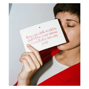 럭셔리 사용자 정의 로고 카드 인쇄 카탈로그 인사말 카드 결혼식 생일 종이 인쇄에 대한 감사 카드