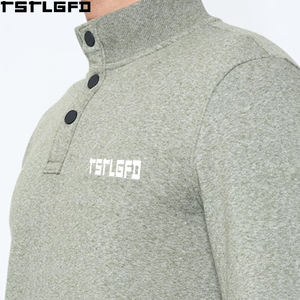 Sudadera de cuello alto estilo Old Money para hombre, de punto fino y peso pesado, fabricada a medida, venta al por mayor para fabricantes de ropa - Product Image 5