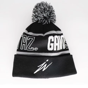 Gorro de Invierno Personalizado con Texto Jacquard y Pompones, con Logo del Equipo, para Fanáticos del Deporte y Uso Casual - Product Image 4