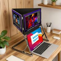 Écran portable quadruple OEM/ODM d'usine à haute efficacité pour ordinateur portable, idéal pour le multitâches et le télétravail