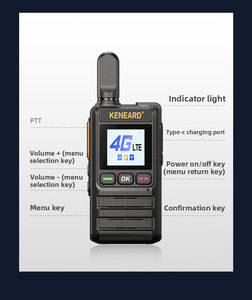 KE-218 keneard toàn cầu 4G PoC Walkie Talkie 5000km phạm vi thẻ Sim mạng công cộng liên lạc 2 chiều giao tiếp 2500-3000mAh - Product Image 6