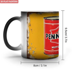 Mug Magique Révélateur de Chaleur Noël Surprise Noir Givré 11oz en Céramique - Product Image 1