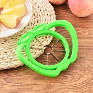 Fruit Slicer Stainless Steel Plastic Handle Apple Shaped Cutter Kitchen Tool For Fruits Vegetables - Product Image 1
