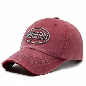 Washed <b>distressed</b> baseball cap with holes retro and stylish versatile for autumn and winter soft-<b>top</b> sun hat Customizable - Product Image 5