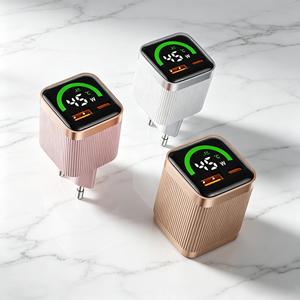 new product 2026 gan charger with smart display wall phone charger 45 watt gan charger adapters45 watt charger <b>adapters</b> - Product Image 1