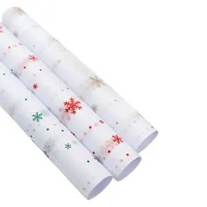 最新设计圣诞礼品纸袋包装纸巾花礼品包装花店花束包装纸