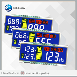 Tùy chỉnh HTN đèn nền 7 đoạn màn hình màu sjxdgn031 rộng phạm vi nhiệt độ <span class=keywords><strong>LCD</strong></span> Hiển thị năng lượng lưu trữ điện hiển thị - Product Image 2