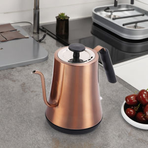 Grille-pain portable sans fil Ousheng Electric à 2 tranches, ensemble de <span class=keywords><strong>petit</strong></span>-déjeuner en acier inoxydable de 1,0 L, bouilloire à col de cygne, appareil électroménager intelligent - Product Image 3