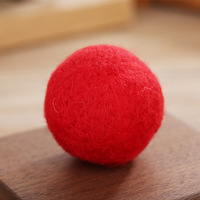 5cm Umweltfreundliche Wollfilzkugeln Runde DIY Kleine Anhänger Weihnachtsbaum-Dekoration Koreanischer Trend 10 Farben Sortiert Großhandel