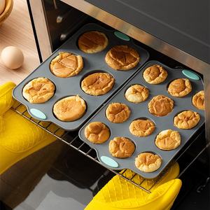 Silicone Muffin Pan Cupcake Making Mold Non Stick Pastry Baking Pan Cake Mold Silicone <b>Oven</b> Baking Cake Mold - Product Image 4