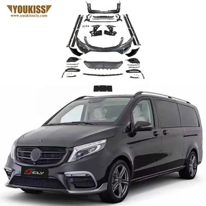 Kit carrozzeria originali per Mercedes classe V Vito BARBS di aggiornamento paraurti anteriori posteriori per <span class=keywords><strong>auto</strong></span> con griglia diffusore posteriore con punte gonna laterale - Product Image 1