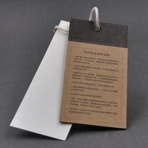 Fábrica de China, plástico transparente, esmerilado, PVC, etiqueta colgante, ropa, producto de columpio, etiquetas de papel para ropa para zapatos y bolsos - Product Image 3