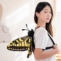 Nouveau Sac à Dos en Peluche Papillon Brodé Personnalisé pour Enfants, Cadeau de Fête, Jouet Anti-Stress