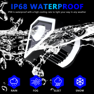 Luces LED Intermitentes de Doble Color para Motocicleta, Faros Delanteros con Forma de Diamante, Luces Auxiliares de Aluminio MO-222 para Motocicleta - Product Image 4