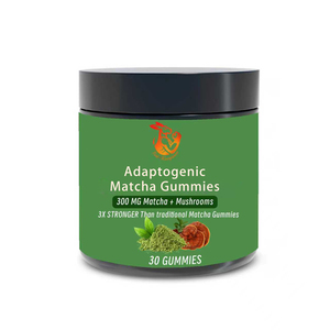 OEM ODM Adaptogenic Metcha Gummies <b>Red</b> Panax Ginseng Reishi for Brain Health Help Energy Stamina Herbal Gummies - Product Image 1