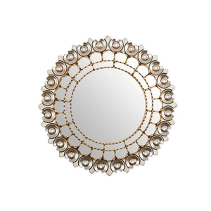 Miroir mural en stock avec miroir mural rond de forme argentée, fabriqué à la main de style premium à vendre par les exportateurs - Product Image 6