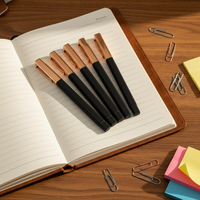 Stylos en caoutchouc carrés personnalisés de haute qualité avec logo, clip métallique, stylos promotionnels pour la publicité scolaire