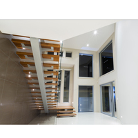 Escalier intérieur moderne en chêne pour grenier Marches en bois Escalier intérieur à double limon