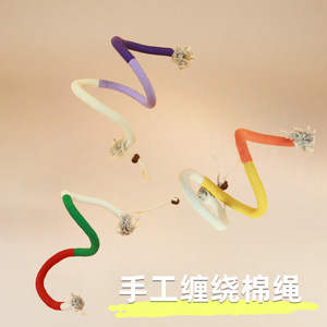 Juguete de cuerda para masticar para gatos, palo de dentición duradero y autoentretenido para gatos, juguetes para masticar para mascotas de tamaño pequeño - Product Image 2