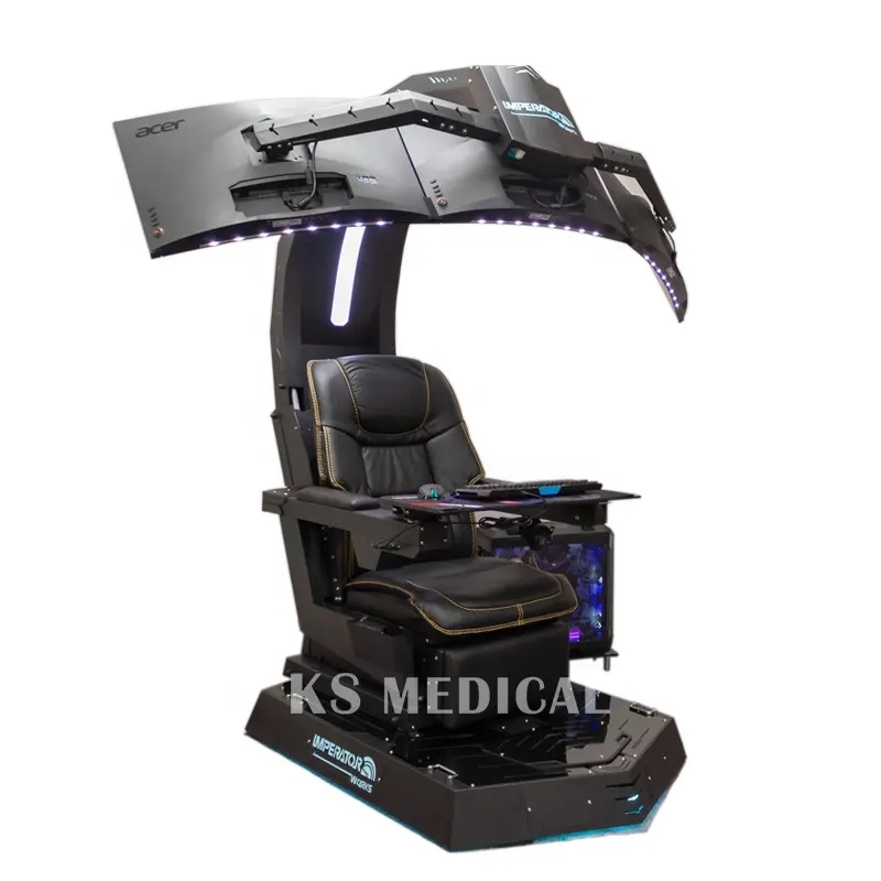 KSM-GC4 Luxury Gaming Chair Massage 2021 RGB Led Racing Gamer Chair Light Led rgb