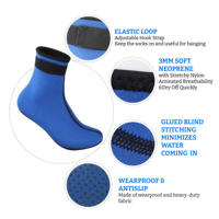 Chaussettes de plongée OEM 3mm néoprène plage chaussettes d'eau-antidérapant pour tuba natation jeunes hommes femmes
