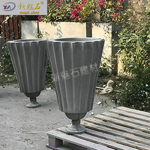 Maceta de Cemento Decorativa para Exteriores, Modelo Magic Stone Grc, Tamaño Personalizado, para Hoteles y Centros Comerciales - Product Image 3
