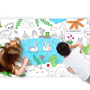 <span class=keywords><strong>Papier</strong></span> de <span class=keywords><strong>dessin</strong></span> géant, 10M, Crayons marqueurs <span class=keywords><strong>pour</strong></span> dessins de forêt et de bâtiments, <span class=keywords><strong>papier</strong></span> de coloriage <span class=keywords><strong>pour</strong></span> peinture moyenne - Product Image 2