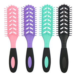 Brosse à cheveux chauffante à séchage rapide en nylon à étiquette privée personnalisée, vente chaude, brosse à cheveux incurvée à ventilation - Product Image 1