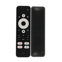 Control Remoto ES-RM194-1-V a Precio de Fábrica para el Nuevo Google Chromecast 4k TV, Decodificador con Google Voice, Smart TV H96, Control por Voz BT IR
