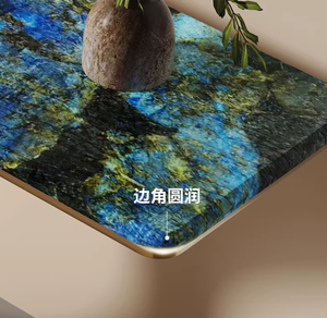 Console <span class=keywords><strong>d</strong></span>'<span class=keywords><strong>entrée</strong></span> moderne en marbre et acier inoxydable, finition or champagne, durable et écologique, meubles de salon - Product Image 6