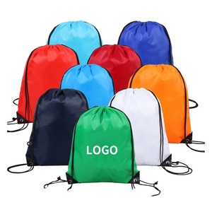 YOUQU Custom Promotional Drawstring Sports Backpack Bag 210D Polyester Printing String Bag for Promotional Drawstring Bag