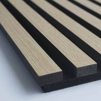 Panneaux acoustiques insonorisés de conception moderne ECOUPP Matériau polyester MDF de surface en chêne naturel écologique avec finition en placage