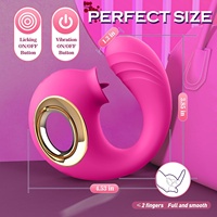 G-Punkt Vibrator für Frauen 12 Zungen-Leckmodi Klitoris 12 Vibrierende Dildo-Stoßfunktion Anal Klit Nippel Vibratoren 100% Wasserdicht