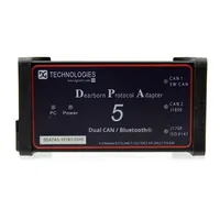 Adaptateur de protocole DPA5 Dearborn 5, outil de diagnostic pour camions lourds avec interfaces CAN1/CAN2, 12-24V, Windows, noir/bleu