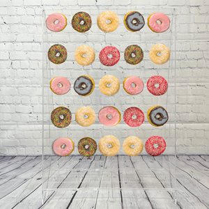 2 Trong 1 Rượu Sâm Banh Tường Chủ Cho Đảng Hiện Đại Acrylic Donut Đứng Trang Trí Đám Cưới 32 "X 22" Bảng <span class=keywords><strong>Top</strong></span> Tháp | 3 Tier - Product Image 4
