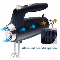 Mélangeur à pâte électrique portable automatique RSC, mini batteur à œufs EB030, moteur AC en cuivre pur, 5 vitesses