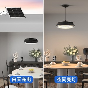 Lámpara de Techo Solar para Interiores y Exteriores, 3.2V, Diseño Abstracto HSG-1832, Lámpara de Iluminación para Sala de Estar y Balcón - Product Image 5