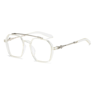 <span class=keywords><strong>Gafas</strong></span> de estilo <span class=keywords><strong>aviador</strong></span> con marco óptico para ordenador, anteojos a la moda, con bloqueo de luz azul - Product Image 4