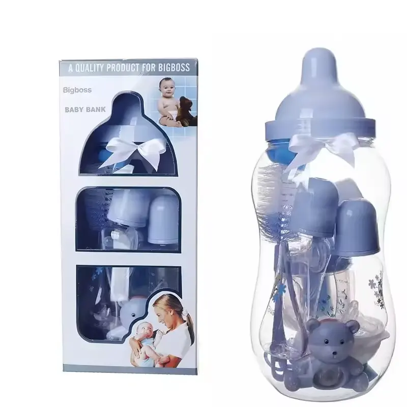 Newborn PC bottle set anti-colic large diameter bottle high temperature resistant baby bottle