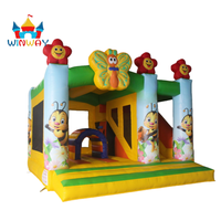 Château gonflable commercial en forme de papillon, aire de jeux pour enfants en plein air et en intérieur, château gonflable pour location de fête et jeux en plein air