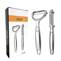 Sharp Vegetable Peelers-10 Years No-Rust Stainless Steel Serrated Manual Easy Use Durable Non-Slip Ergonomic