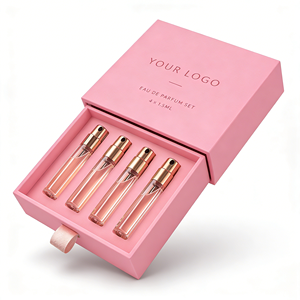 Caja de Embalaje de Papel para Fragancias Personalizadas, con Cajón Deslizable y Cinta, Caja de Muestras de Perfume, Impresión Personalizada, Fábrica OEM - Product Image 3