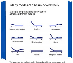 Moderne Externe Intelligente Verstelbare Ligplaats Ijzeren Bed Frame Met Duitse Okin Afstandsbediening Motor Voor Appartement - Product Image 5