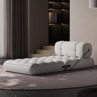Nouveau fauteuil de loisirs design moderne Wabi Sabi nordique en cuir et tissu capitonné pour la maison, l'hôtel, l'appartement, la villa