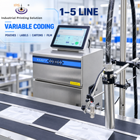 Machine de marquage à jet d'encre continu IPS-C240 CIJ pour l'impression de numéros de lot sur les bouteilles en plastique, les conteneurs, les boîtes, les câbles et les bouchons