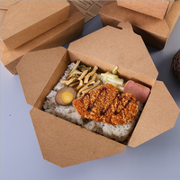 Boîtes en papier pour emporter des repas, de qualité alimentaire, auto-montables, recyclables, pour les chips de pommes de terre